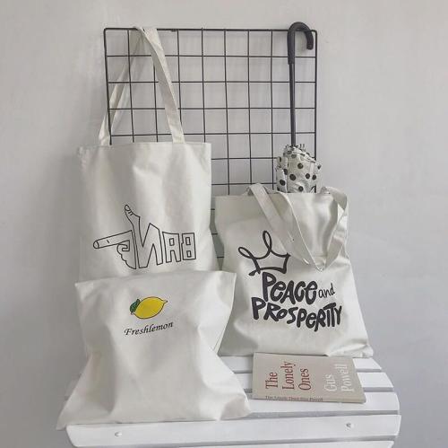 Cute Cloth Bag Shoulder Bag Canvas Bag Printed Bag Student Schoolbag Tuition Bag Leisure Bag