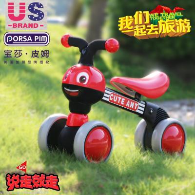 Children's balance car pedal-less scooter strobe car 1-3 year old toy  baby scooter