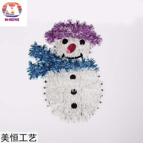 Christmas Decorations Plastic Snowman Pendant Mini Multi-Color Optional
