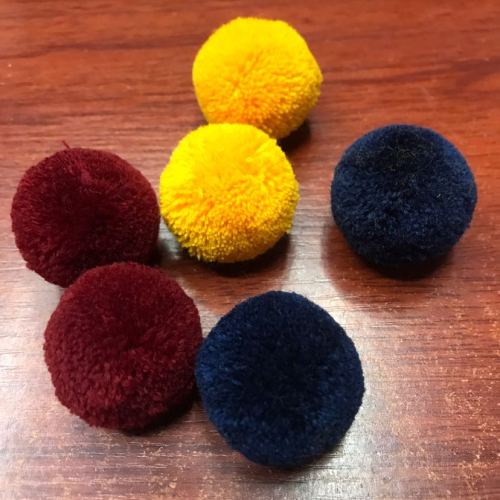 3.5cm Polyester （Acrylic） Cashmere Waxberry Ball Color Random Combination Multi-Color for Selection and Self-Produced