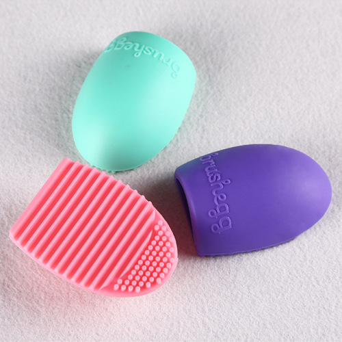 Brushegg Brush Cleaning Egg Silicone Egg Brush Cleanser of Makeup Brush Beauty Tools for Foreign Trade