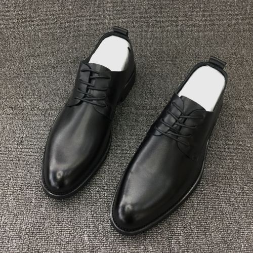 New Soft Leather Soft Bottom Business Leather Shoes Men‘s Youth Tide Shoes Pointed Toe All-Matching Work Shoes Four Seasons Fashion Shoes