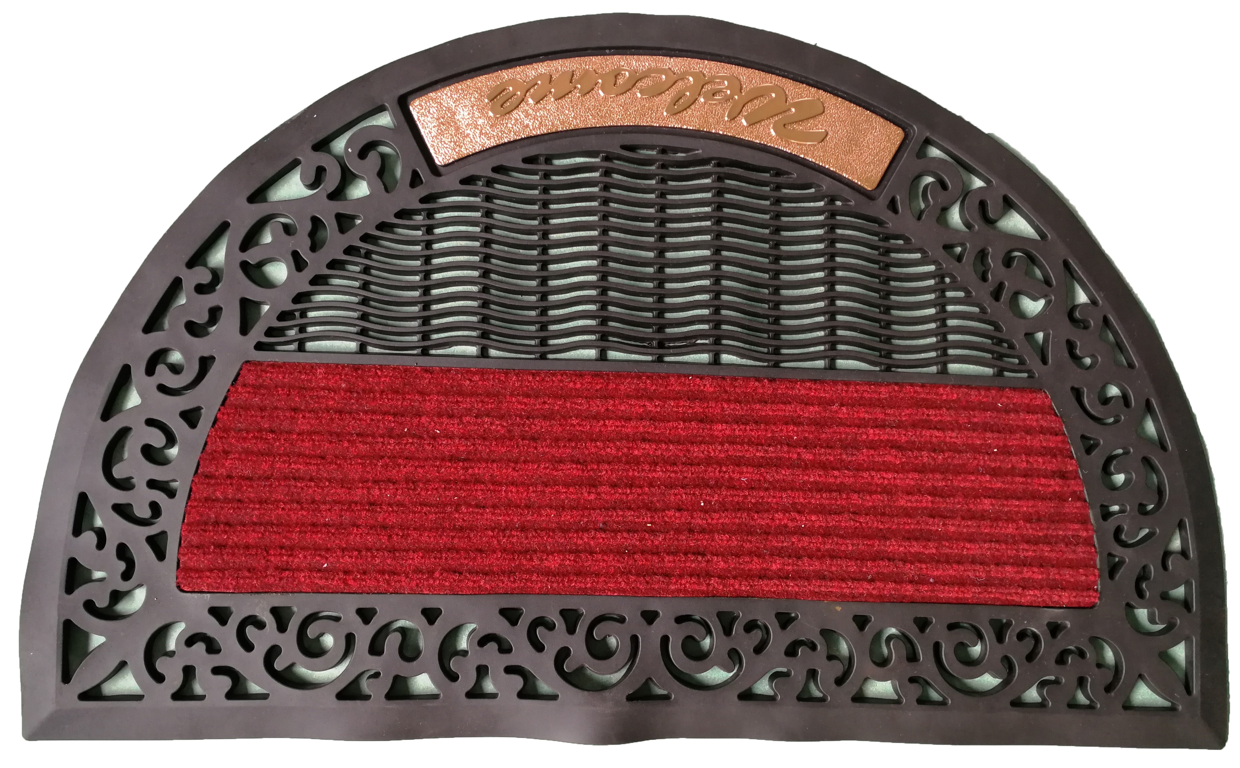 Supply 50by80cm semicircle rubber cushion hollowout cushion door