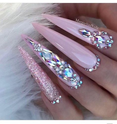 Magic Color AB Diamond Nail Art Flat Special-Shaped Diamond Decorations Diamond Crystal Glass Drill a Pack of 1440 