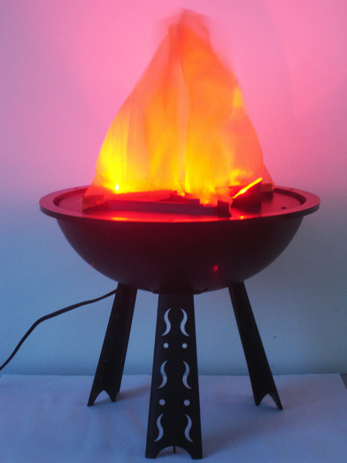立式30cm led火盘火焰灯万圣节用品圣诞节用品