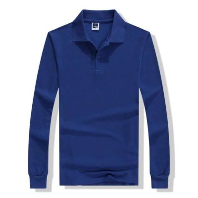 Thickened Long-Sleeved Polo Shirt Team Outdoor Free Printing