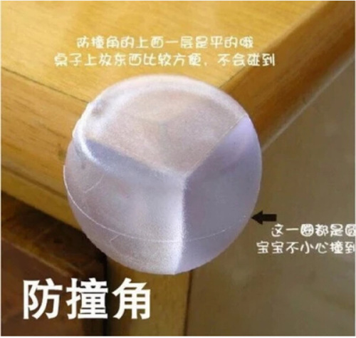 c62 spherical anti-collision angle soft table corner transparent pvc baby safety supplies baby protective products