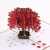 3D立体贺卡手工纸雕红枫树立体创意纸雕镂空贺卡