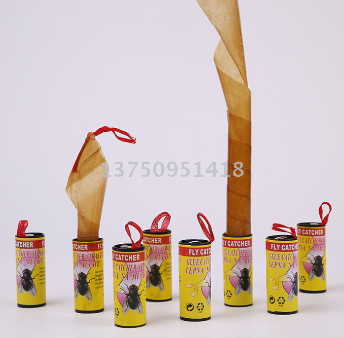 Stick fly sticker stick fly ribbon strip fly catcher fly cage stick fly board roll fly roll fly glue