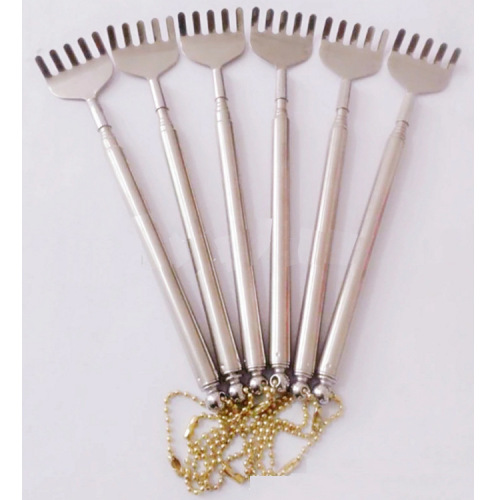 Don‘t Ask for Help back Scratcher Telescopic Stainless Steel Old Man‘s Music Scratching and Scratching Rake Scratching Back Device Bear Claw Massager 