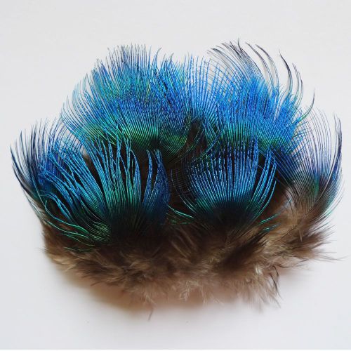 Factory Spot Supply Peacock Blue Piece Rare Precious Peacock Feather DIY Jewelry Feather Quality Assurance