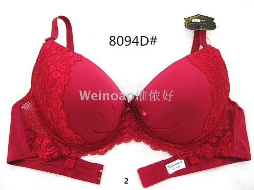 new european and american style lace lace women‘s bra foreign trade spot d cup