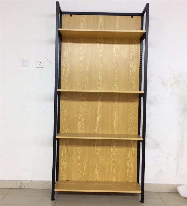 新款精品店母婴店2.2m单面钢木货架，现货，快速发货，支持定制
