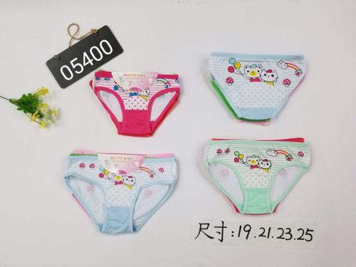 foreign trade spot children‘s underwear boys and girls cotton triangle shorts cartoon printed underwear