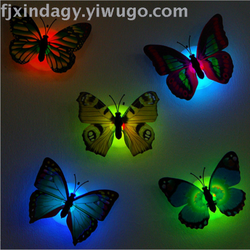 pasted butterfly small night lamp creative 3d small night lamp sleeping light stall supply new exotic products new