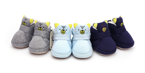 snow baby winter cotton shoes embroidered mixed color mixed embroidery no heel slippage shoes