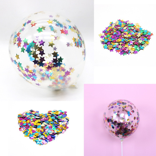 sequin balloon filler transparent 12-inch birthday decoration colorful aluminum foil magic balloon factory direct wholesale
