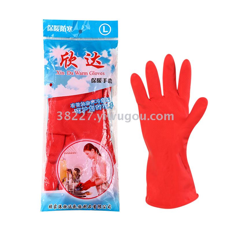 red cotton gloves