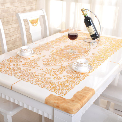 Hot stamping tablecloth wash resistance to high temperature Hot PVC tablecloth mat tea table mat manufacturers direct sales