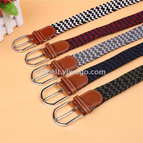 Unisex Candy Color Sports Canvas Belt Double Ring Buckle Lengthened Woven Fabric with plus Size Belt Pant Belt