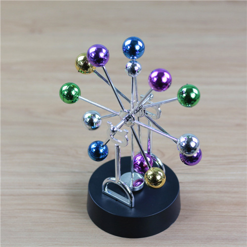 Creative Colorful Ferris Wheel colorful Ball Large Permanent Motion Instrument Electrodeless Swing Device Office Home Desktop Decoration