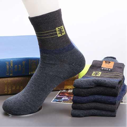 Men‘s and Women‘s Rabbit-like Wool Socks Mid-Calf Socks