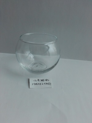 Small ball cup medium ball cup large ball cup transparent glass candle cup manufacturers direct windproof candle cup