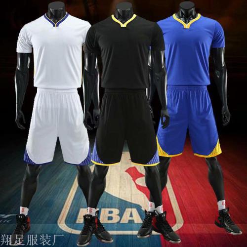 nba warrior short sleeve basketball wear children‘s adult competition training clothes