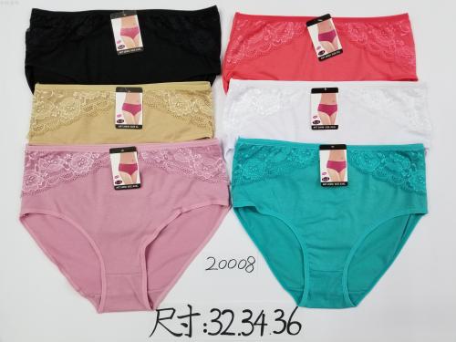 spot large size mummy pants foreign trade lace sexy women‘s underwear cotton cotton briefs