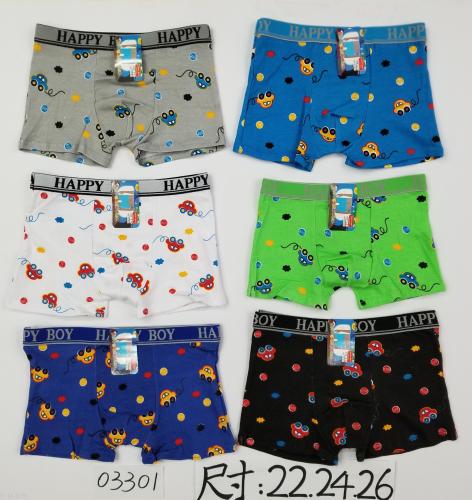 batch printed boys‘ underwear cartoon boys‘ boxer shorts full printed pure cotton men‘s and children‘s foreign trade underwear