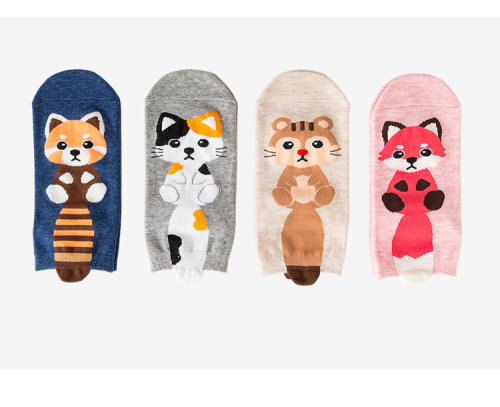 popular korean cartoon socks cartoon cat socks women‘s cotton socks girls‘ cotton socks