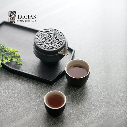 taiwan lubao ceramic bmw red rhyme jinji travel tea set gift tea tray