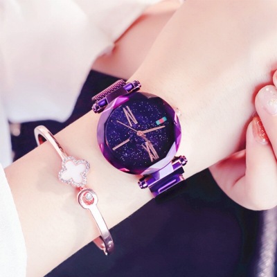 2019 new magnet star watch ladies trend shake sound with the web celebrity Korean version of female students table table