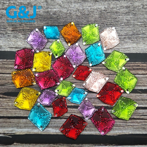 clothing accessories ornament accessories s-shaped irregular resin flat double hole hand sewing beaded shoes decoration sequins