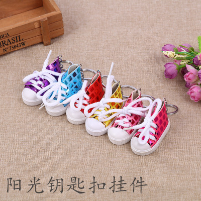 Manufacturers wholesale color sequin shoes casual shoes key chain car bag key pendant custom promotional gifts