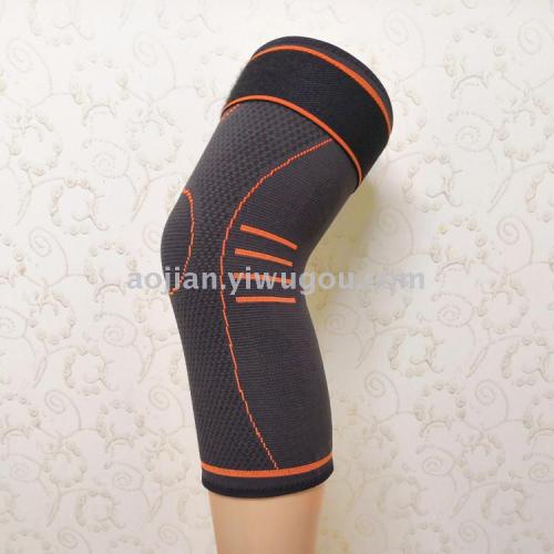 Knitted 3-Color Jacquard Pressure Kneepad Basketball Badminton Running Protective Warm Breathable Paint Cover