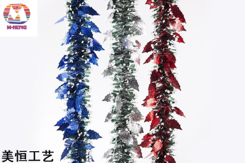 factory direct sales christmas color strip pull flower color strip rain silk door curtain christmas garland party venue layout