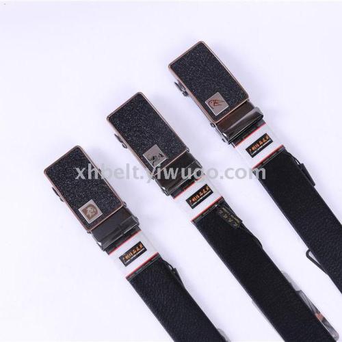 Automatic Buckle Belt First Layer Cow Leather Belt Leather Belt