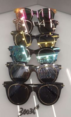 Metal sunglasses new sunglasses color glasses