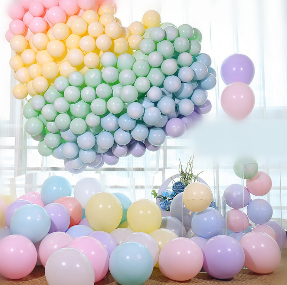 Macaron color balloons Birthday party advertising wedding room supply wholesale