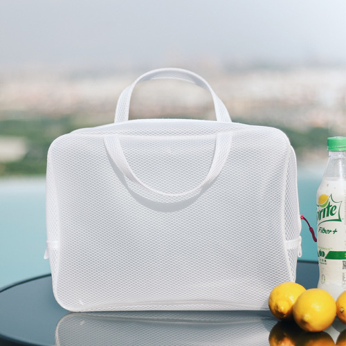 nacai travel minimalist muji style summer essential white waterproof toiletries storage bag large 8233