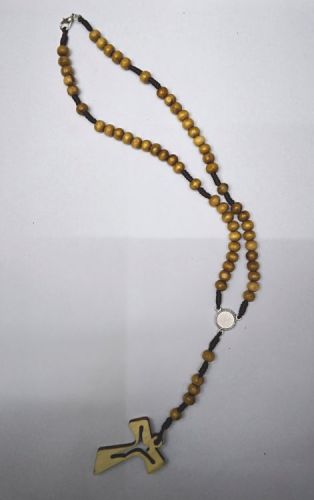 Pine Beads， color Injection Beads Screw Wrapped Necklace 