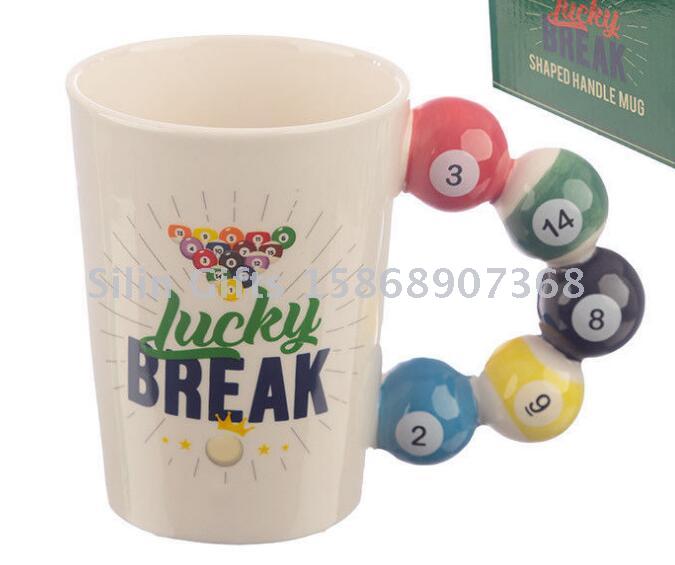 2019 ceramic creative billiards player cup ceramic personalized