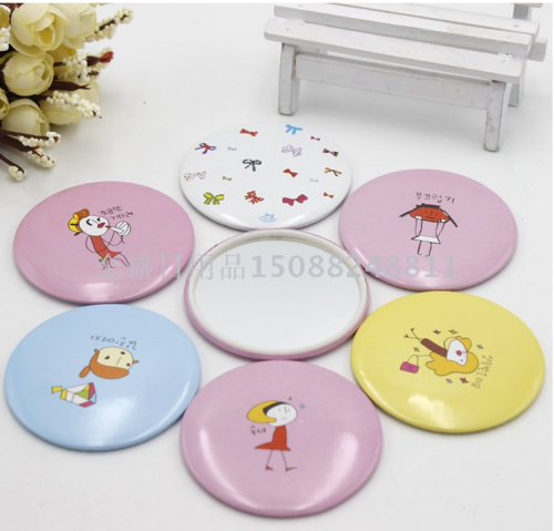 t korean cute cartoon small mirror cosmetic mirror portable gifts wholesale small gifts decorative promotional gifts