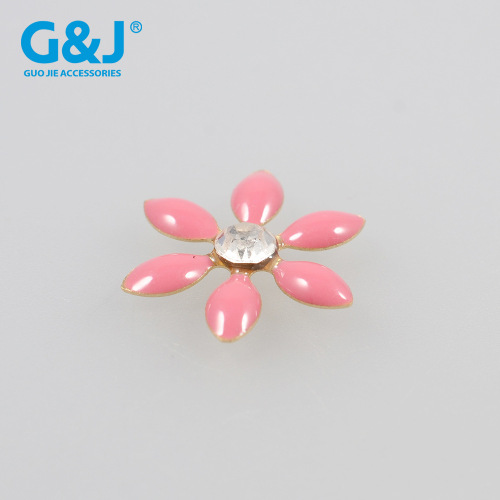 yiwu wholesale epoxy copper bottom flower copper flower epoxy dy dripping flower hand sewing series