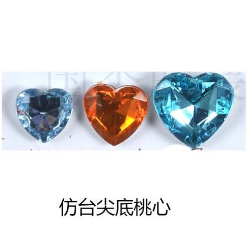 diy ornament accessories taiwan acrylic drill， imitation platform acrylic diamond， rhinestone， diamond， environmental protection， checked