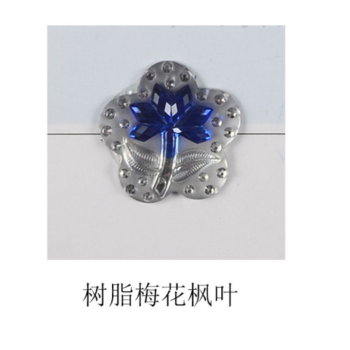 resin maple leaf plum blossom diamond patch diamond bottoming drill diy clothing sccessories ornament accessories punch wholesale