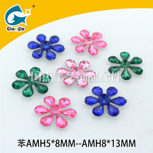 benzene ah5 * 8-8*13 pointed plum tip plum blossom diamond diy ornament accessories natural crystal yiwu accessories ornament direct sales