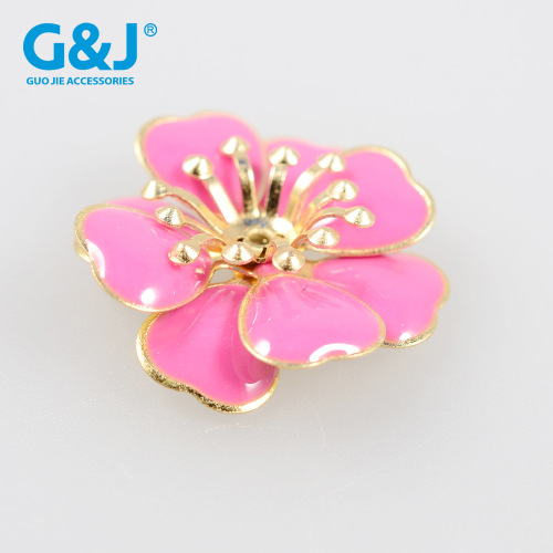 yiwu hot glue flowers handmade copper bottom epoxy diy clothing accessories wholesale
