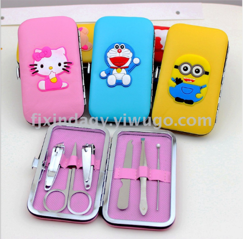 Creative Cartoon 6-Piece Set Nail Scissor Set Beauty Manicure Implement Nail Clippers Nail Clippers Customized Gifts